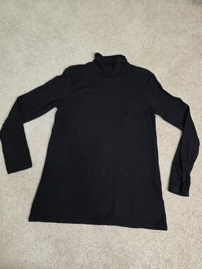 White Stag Basic Black Turtleneck Sweater/ Top Size M